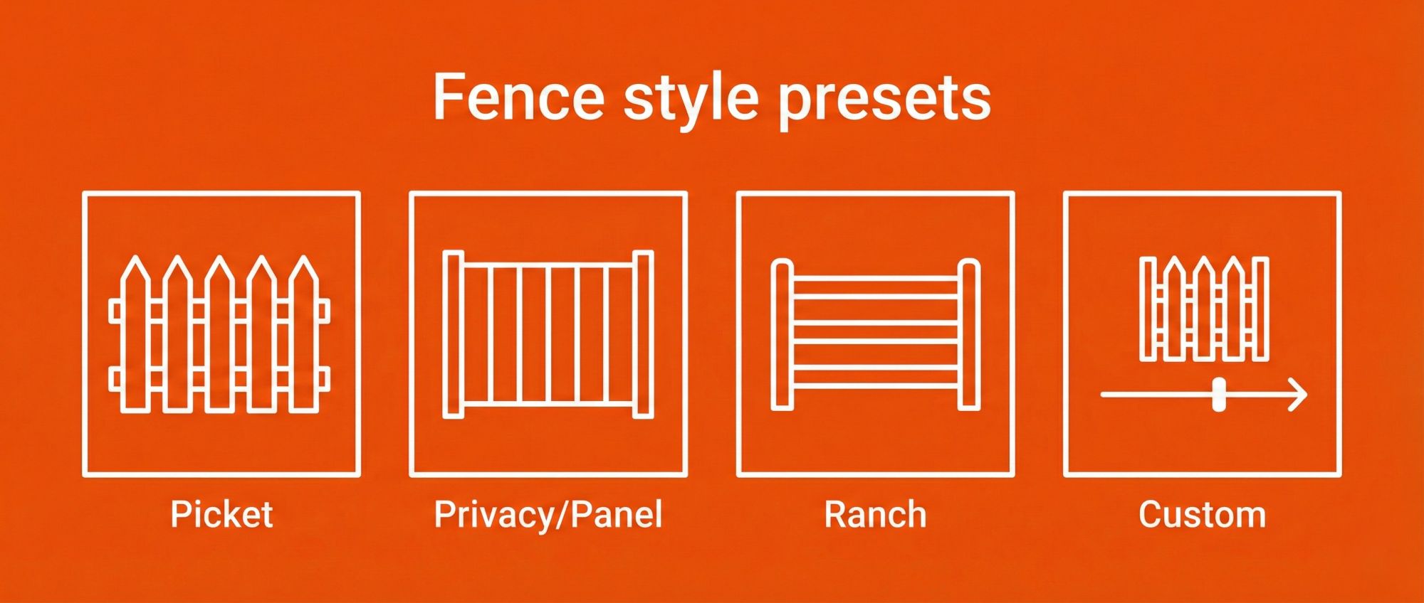 Fence style types